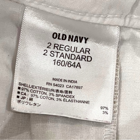 OLD Navy Ladies Sizes 2, 4, 12 White Chino Shorts - Picture 4 of 7